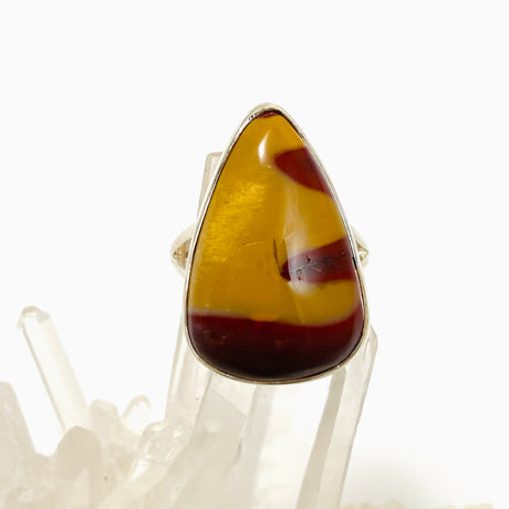 Mookaite Teardrop Cabochon Split Band Ring Size 8 KRGJ3387