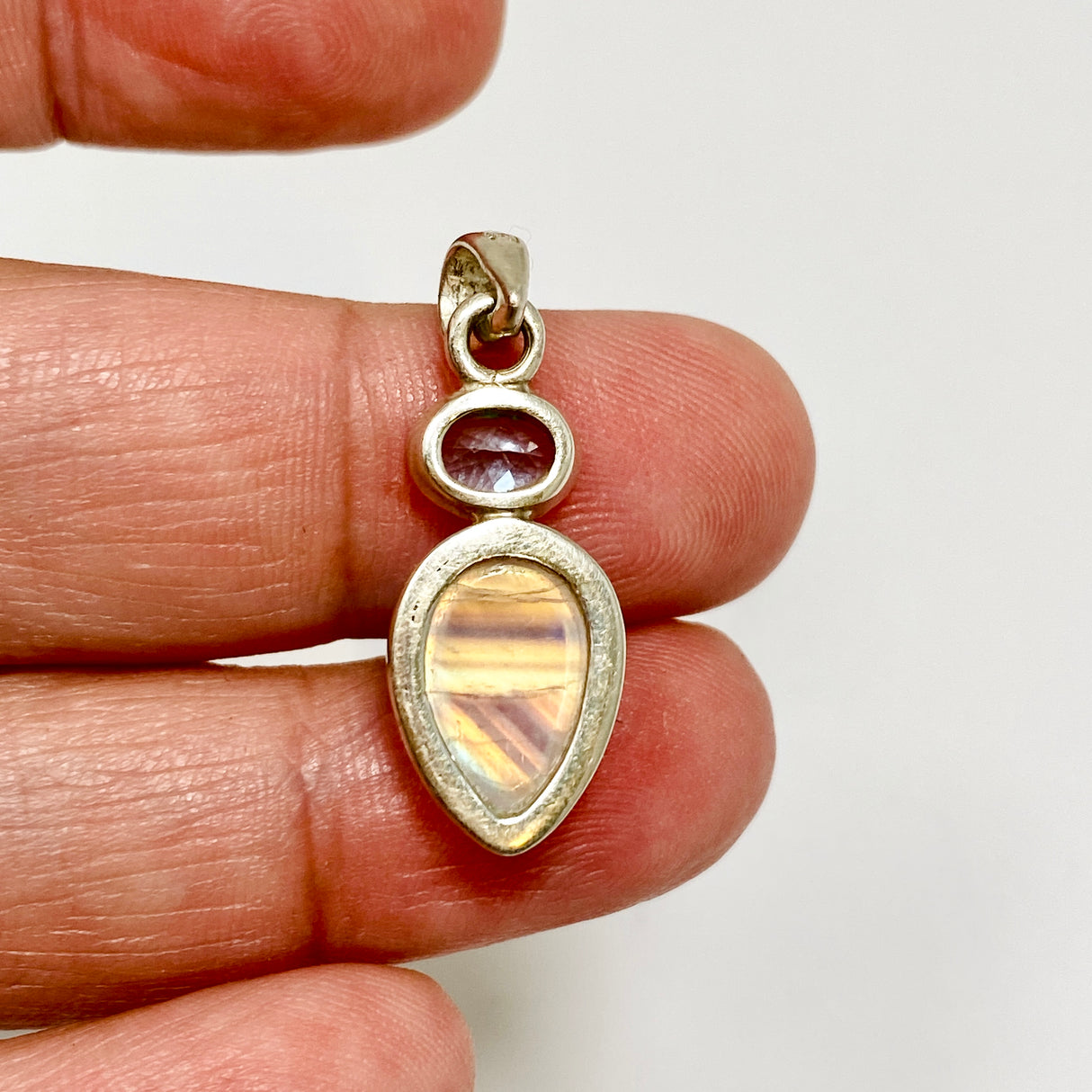 Moonstone and Blue Topaz Multi-stone Pendant PPGJ1190