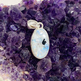 Moonstone and Tourmaline Oval Pendant KPGJ4236 - Nature's Magick