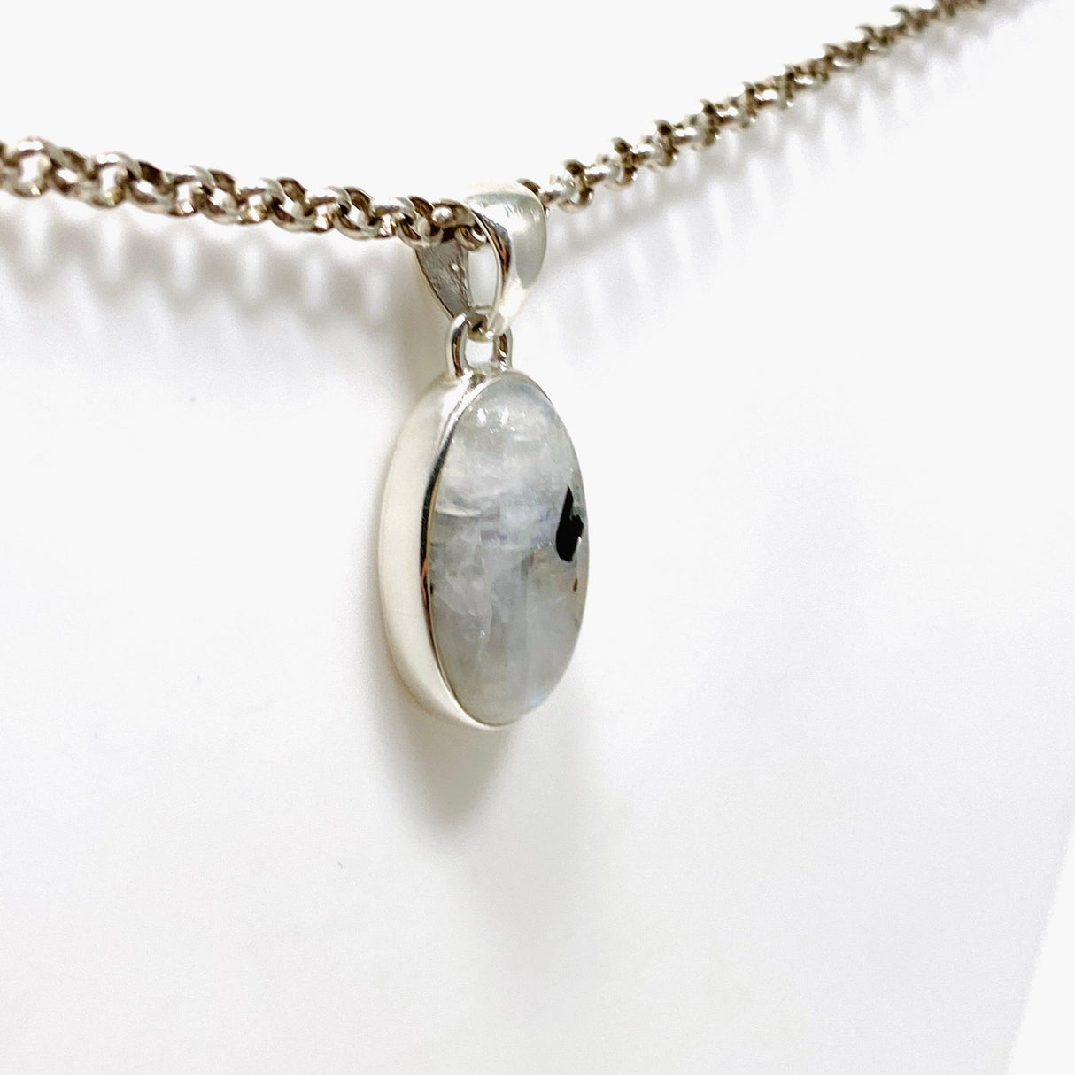 Moonstone and Tourmaline Oval Pendant KPGJ4236 - Nature's Magick