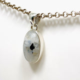 Moonstone and Tourmaline Oval Pendant KPGJ4236 - Nature's Magick