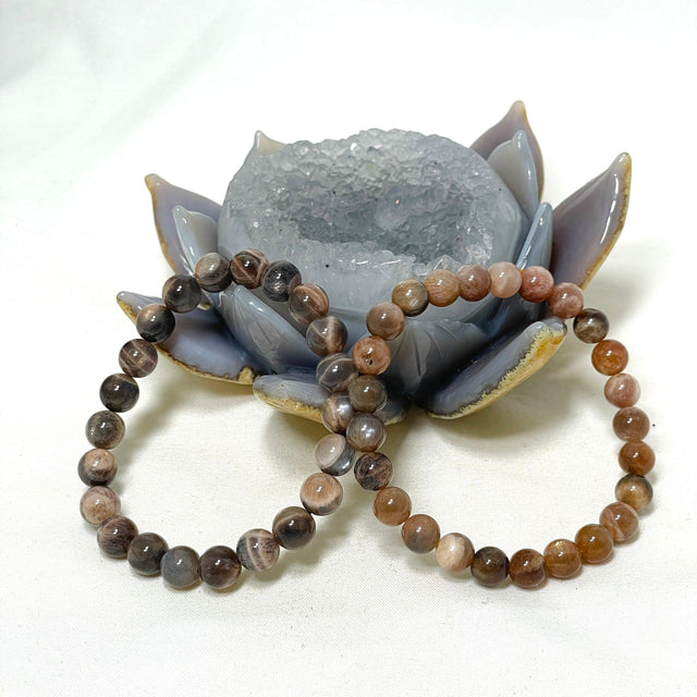 Moonstone (Black and Mixed Colour) Bracelet - Nature's Magick