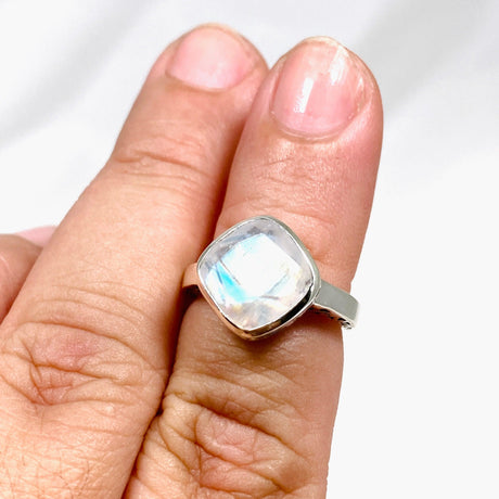 Moonstone Boho Style Square Ring R3911 - Nature's Magick