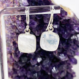 Moonstone Diamond Earrings KEGJ1394 - Nature's Magick