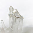 Moonstone Faceted Marquise Multistone Leaf Ring R3735 - Nature's Magick