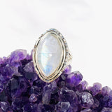 Moonstone Marquise Ring s.8 KRGJ3033 - Nature's Magick