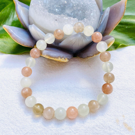 Moonstone (Mixed Colour) Bracelet - Nature's Magick