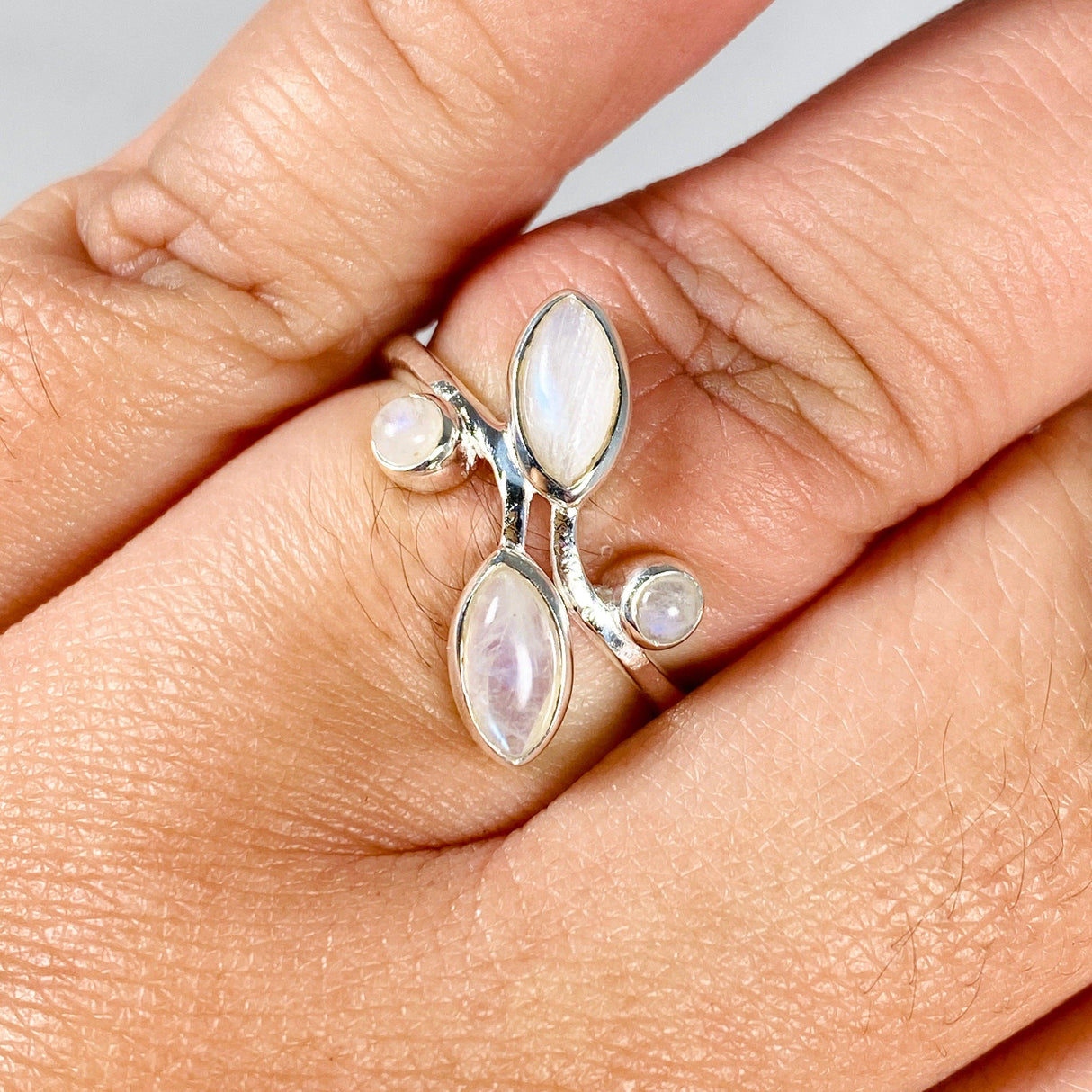 Moonstone Multi Stone Ring R3981 - Nature's Magick