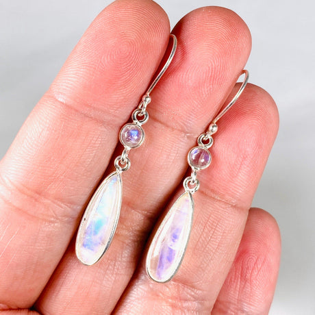 Moonstone Multi Stone Teardrop Earrings KEGJ1403 - Nature's Magick