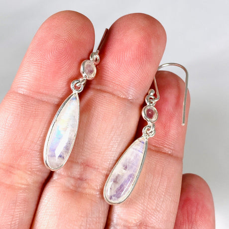 Moonstone Multi Stone Teardrop Earrings KEGJ1403 - Nature's Magick