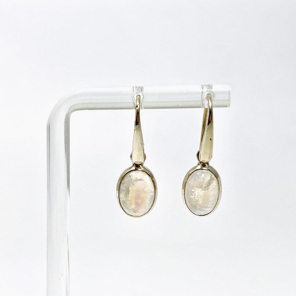 Moonstone Oval Cabochon Earrings PEGJ391