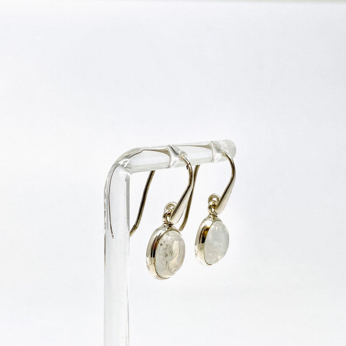 Moonstone Oval Cabochon Earrings PEGJ391