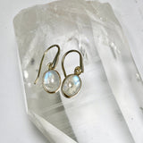 Moonstone Oval Cabochon Earrings PEGJ391