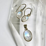Moonstone Oval Cabochon Earrings PEGJ391