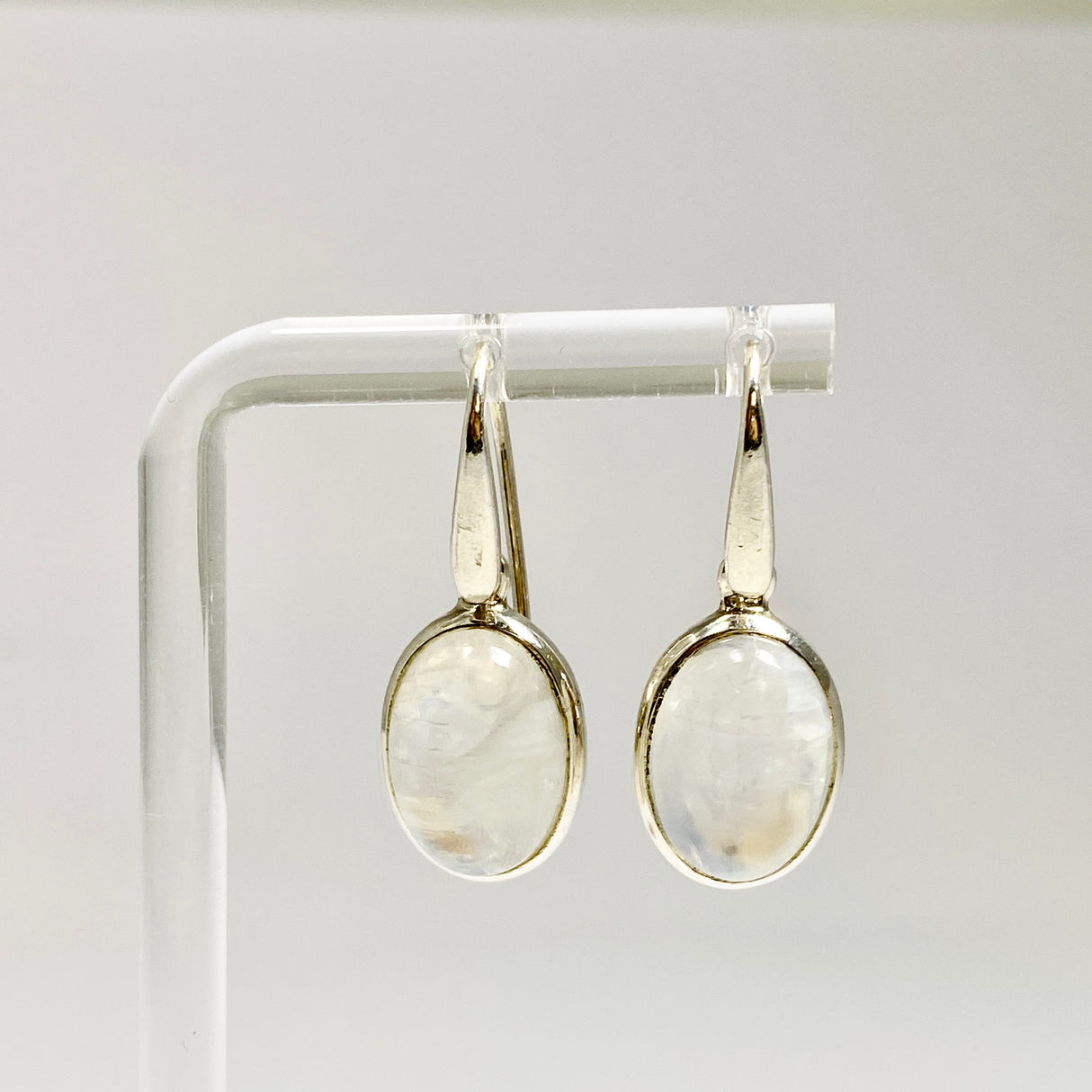 Moonstone Oval Cabochon Earrings PEGJ392