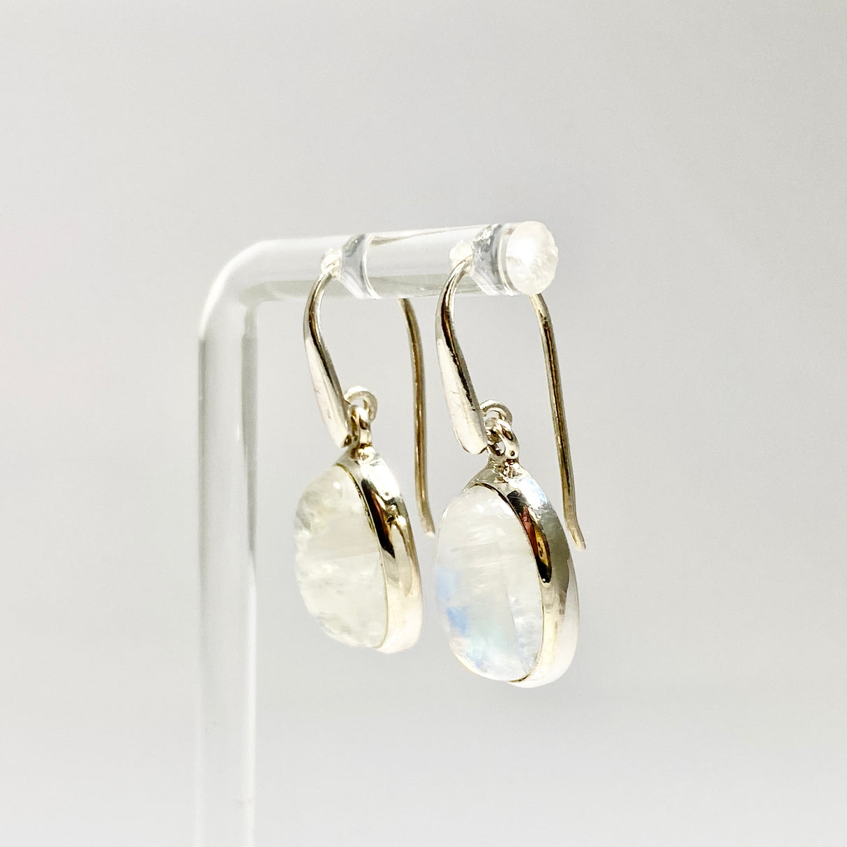 Moonstone Oval Cabochon Earrings PEGJ392