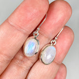 Moonstone Oval Earrings KEGJ1398 - Nature's Magick