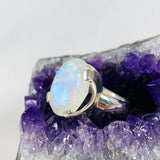 Moonstone Oval Faceted Ring s.9 KRGJ3013 - Nature's Magick