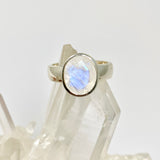 Moonstone Oval Faceted Ring Size 5 PRGJ931