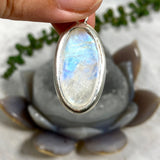 Moonstone oval pendant KPGJ2898 - Nature's Magick