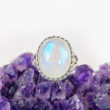 Moonstone Oval Ring s.6 KRGJ3030 - Nature's Magick