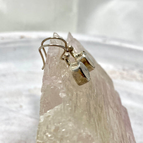 Moonstone petite oval faceted earrings R2363-MSO - Nature's Magick