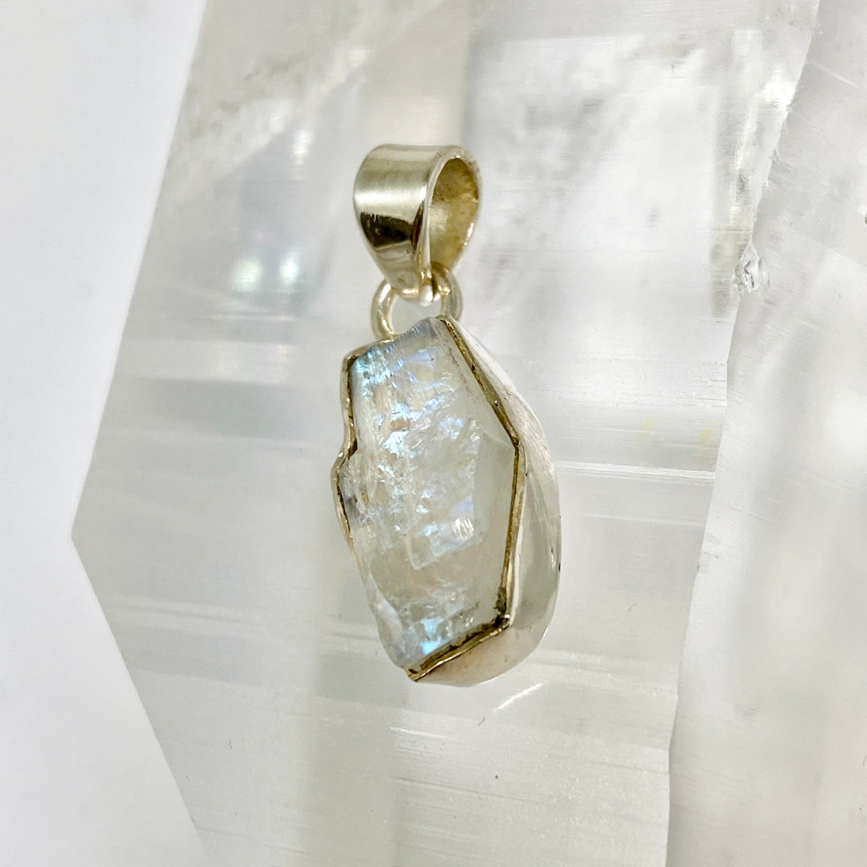 Moonstone Raw Crystal Pendant PPGJ1112