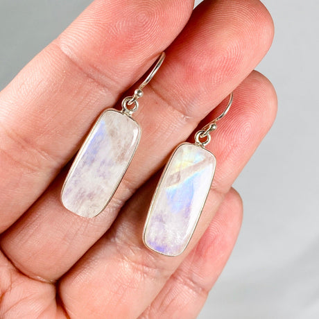 Moonstone Rectangular Earrings KEGJ1390 - Nature's Magick