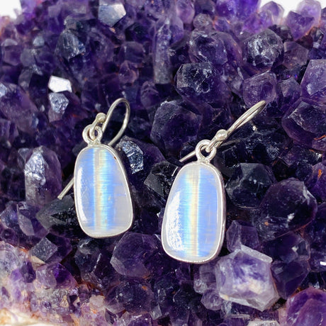 Moonstone Rectangular Earrings KEGJ1392 - Nature's Magick