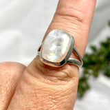 Moonstone rectangular ring s.8 KRGJ2187 - Nature's Magick