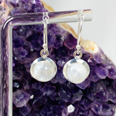 Moonstone Round Earrings KEGJ1400 - Nature's Magick