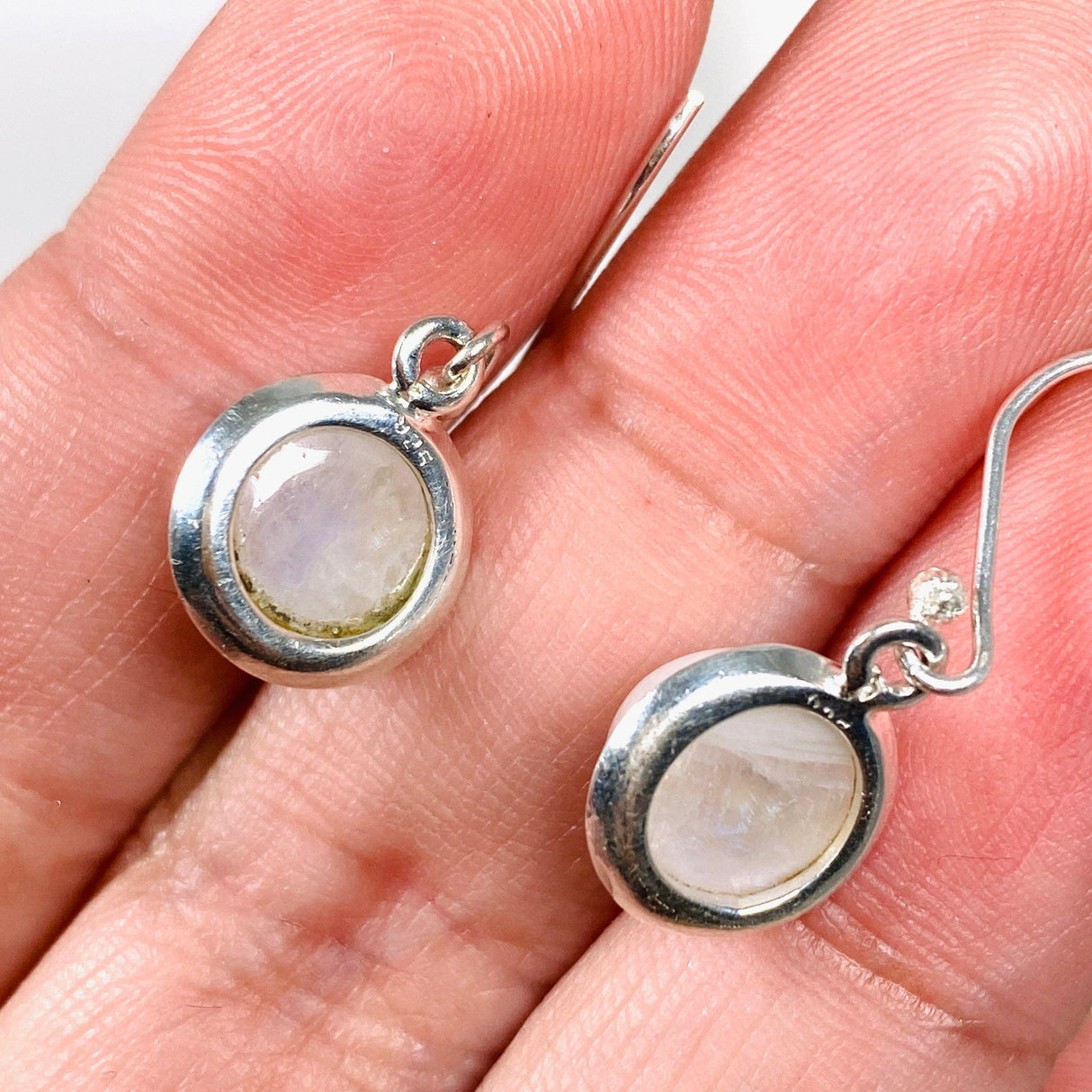 Moonstone Round Earrings KEGJ1400 - Nature's Magick