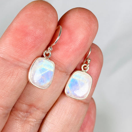 Moonstone Square Earrings KEGJ1391 - Nature's Magick