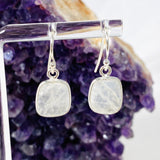 Moonstone Square Earrings KEGJ1391 - Nature's Magick