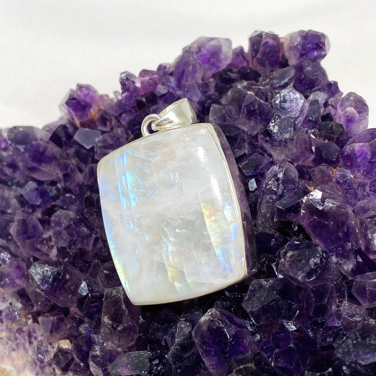 Moonstone Square Pendant KPGJ4258 - Nature's Magick