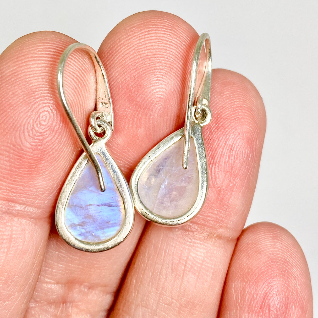 Moonstone Teardrop Cabochon Earrings PEGJ393