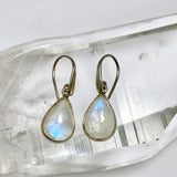 Moonstone Teardrop Cabochon Earrings PEGJ393