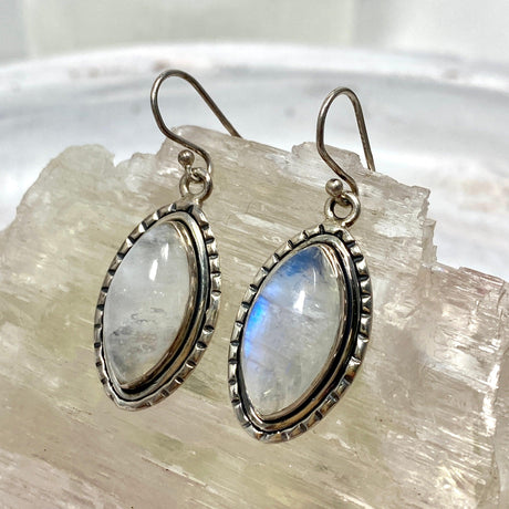 Moonstone teardrop earrings KEGJ700 - Nature's Magick