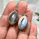 Moonstone teardrop earrings KEGJ700 - Nature's Magick