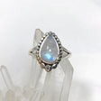 Moonstone Teardrop Gemstone Ring in a Decorative Setting R3941 - Nature's Magick