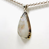 Moonstone Teardrop Pendant with Brass Detailing KPGJ4248 - Nature's Magick