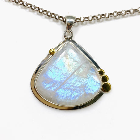 Moonstone Teardrop Pendant with Brass Detailing KPGJ4250 - Nature's Magick