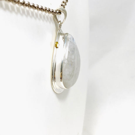 Moonstone Teardrop Pendant with Brass Detailing KPGJ4250 - Nature's Magick