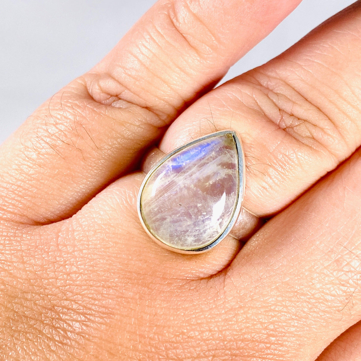 Moonstone Teardrop Ring s.11 KRGJ3017 - Nature's Magick