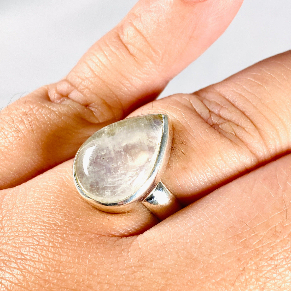 Moonstone Teardrop Ring s.11 KRGJ3017 - Nature's Magick