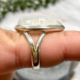 Moonstone teardrop ring s.7 KRGJ2201 - Nature's Magick