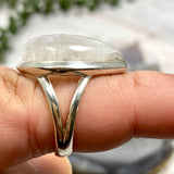 Moonstone teardrop ring s.7 KRGJ2202 - Nature's Magick