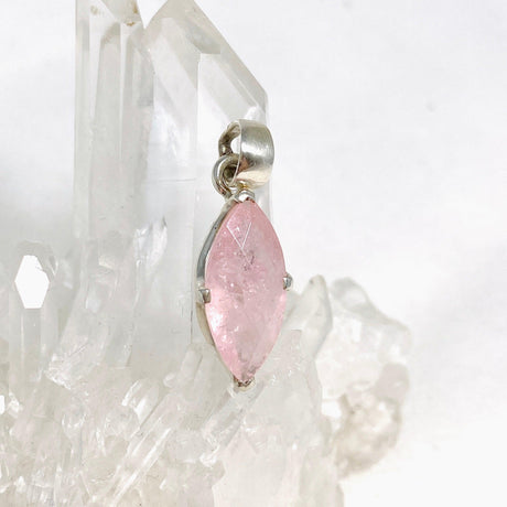 Morganite Faceted Marquise Pendant PPGJ689 - Nature's Magick