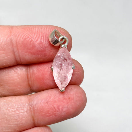 Morganite Faceted Marquise Pendant PPGJ689 - Nature's Magick