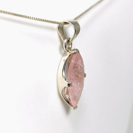 Morganite Faceted Marquise Pendant PPGJ689 - Nature's Magick